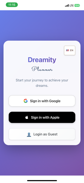 Dreamity: Goal & Plan Tracker Screenshot 1 of 7