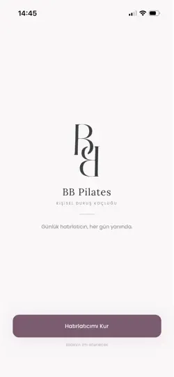 Capture d'écran de BB Pilates Postür Hatırlatıcı sur iPhone 1