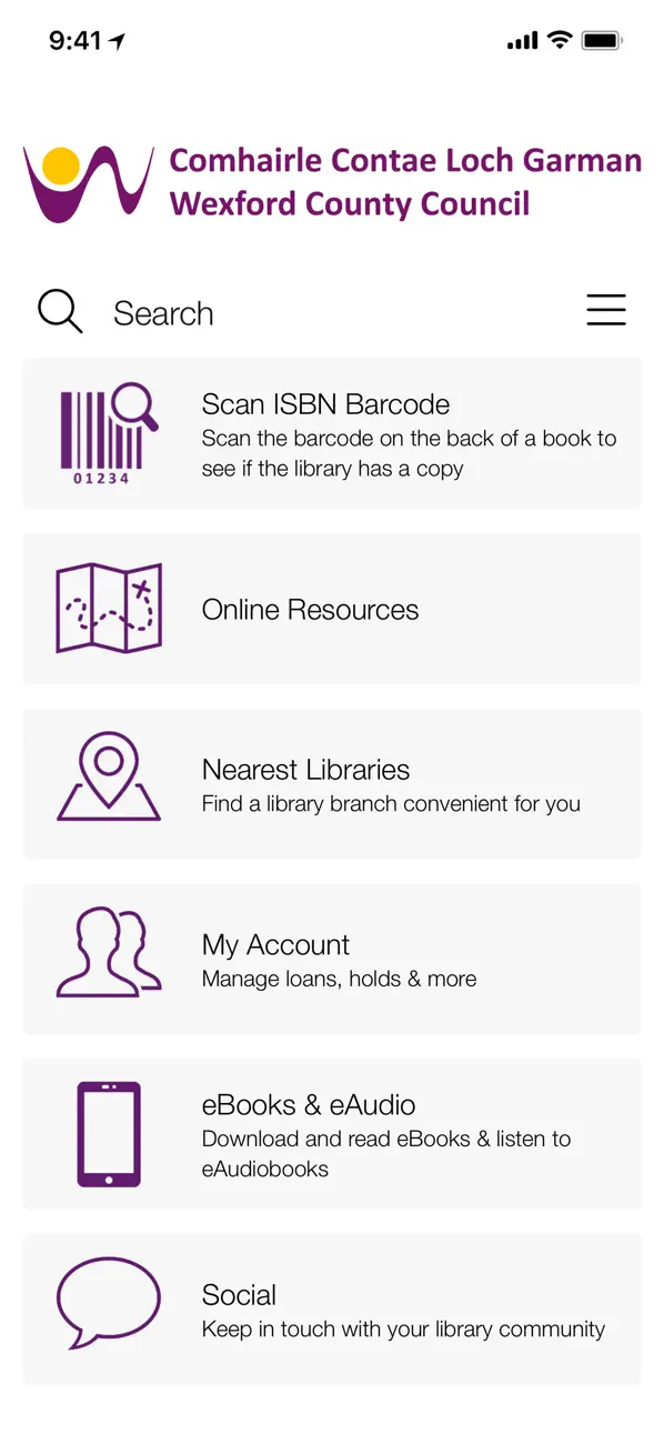 Screenshot #1 pour Wexford Public Libraries