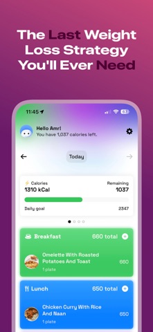 Coena: AI Weight Loss Coach iPhone screenshot