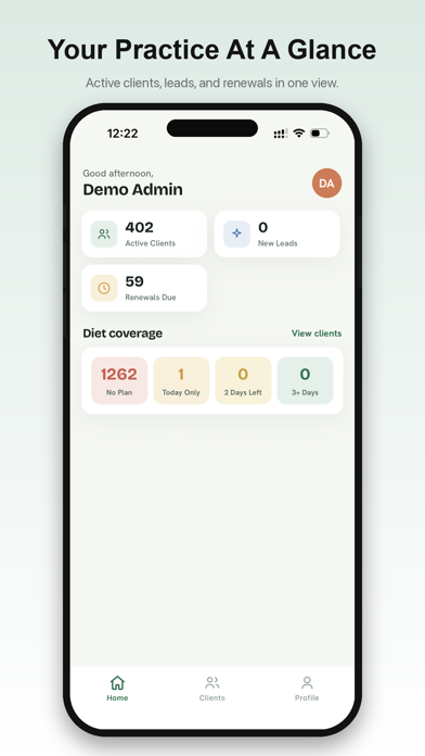NutriCRM screenshot