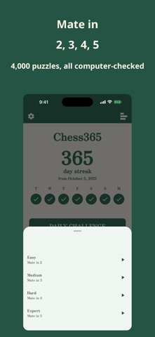 Chess365: Daily Chess Puzzles screenshot 2