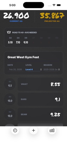 Chalk: Gymnastics Tracker Screenshot 4 of 6