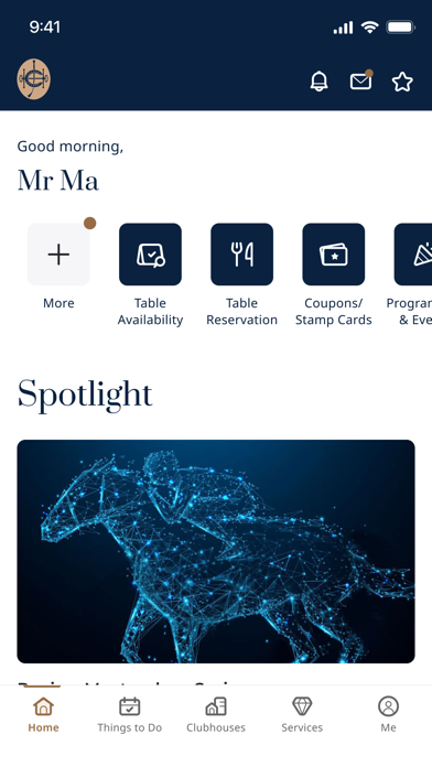 HKJC Members' Mobile App Screenshot