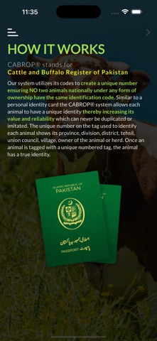 Cabrop Traceability screenshot