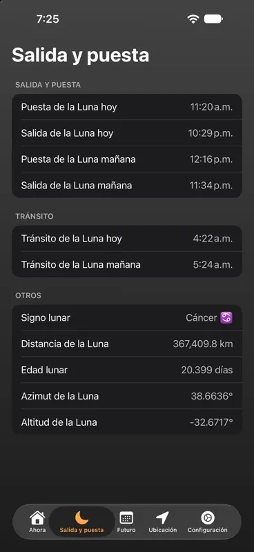 Fase de la luna screenshot 5 of 7