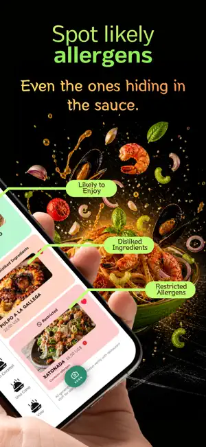 Gustia: Allergen Menu Scanner screenshot 2