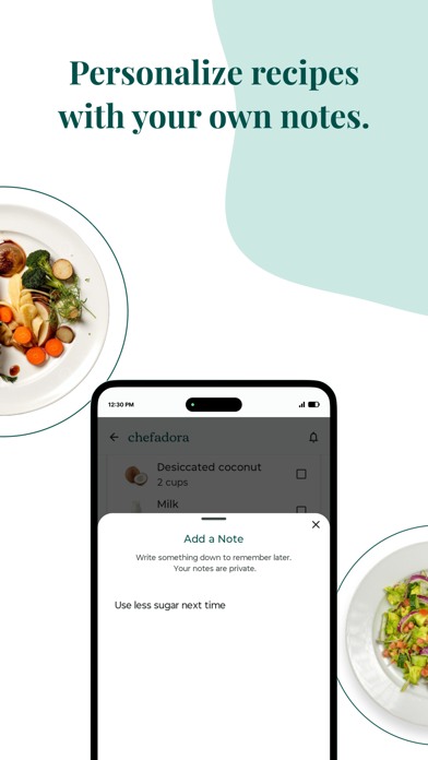 Chefadora: Recipes & Meal Plan iPhone screenshot