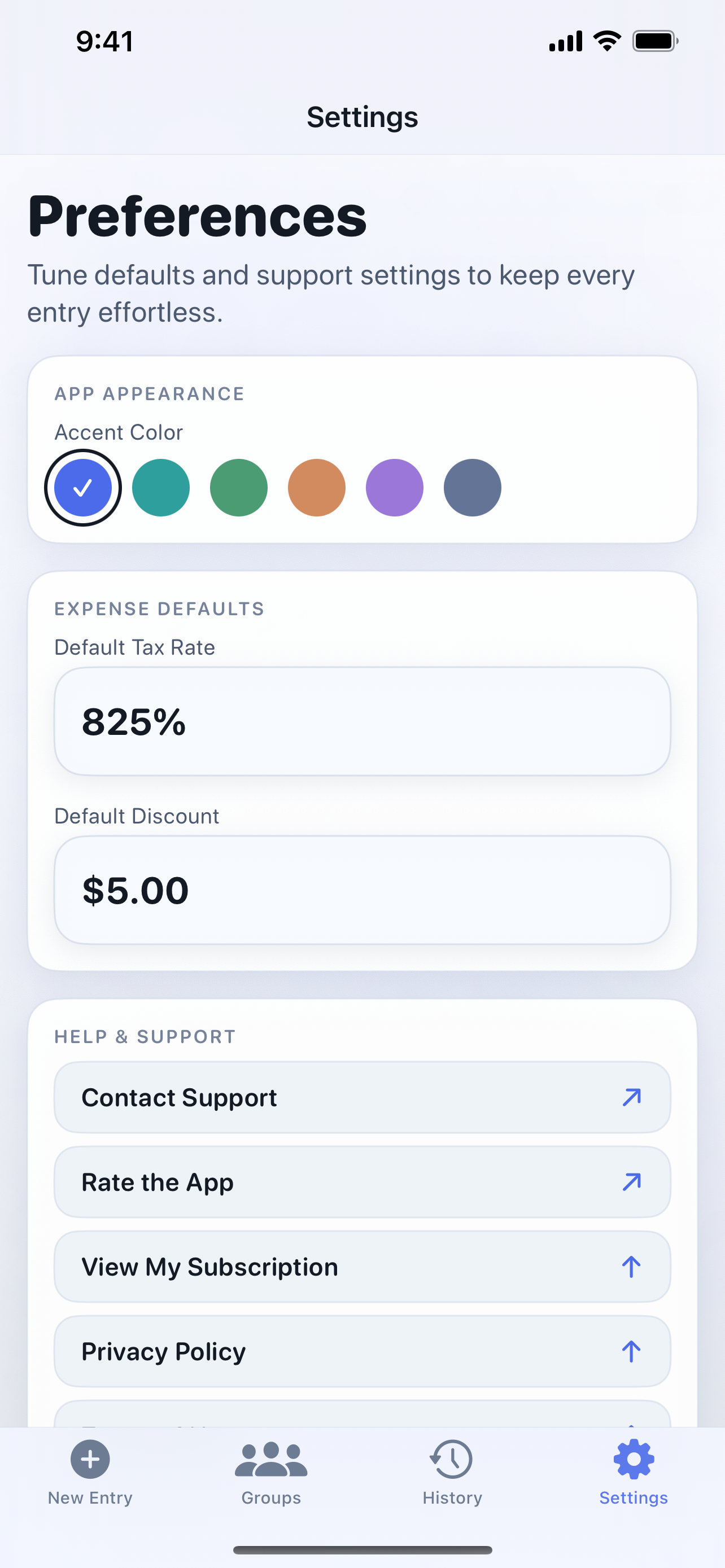 Obliged | Tips Calculator screenshot 4