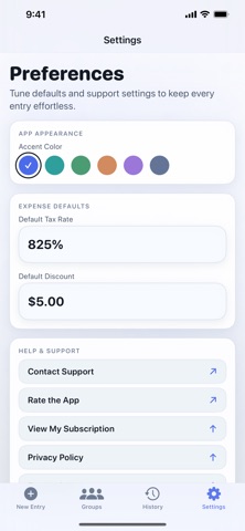 Obliged | Tips Calculator screenshot
