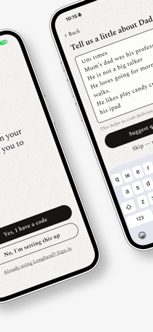 Longhand: Life Story Journal iPhone screenshot