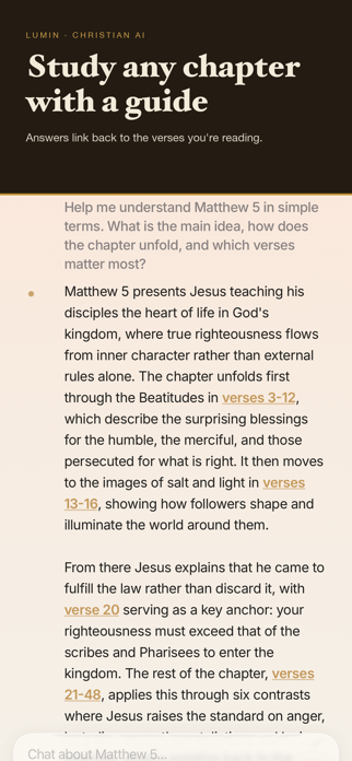 Lumin: Bible AI Companion Screenshot 5 of 7