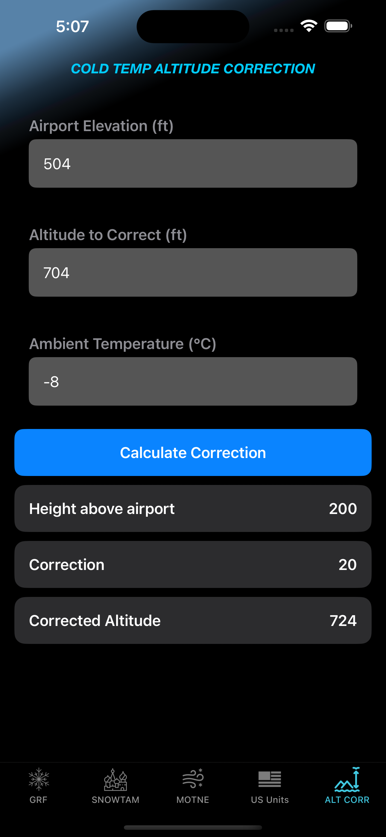 GRF Snowtam screenshot 4
