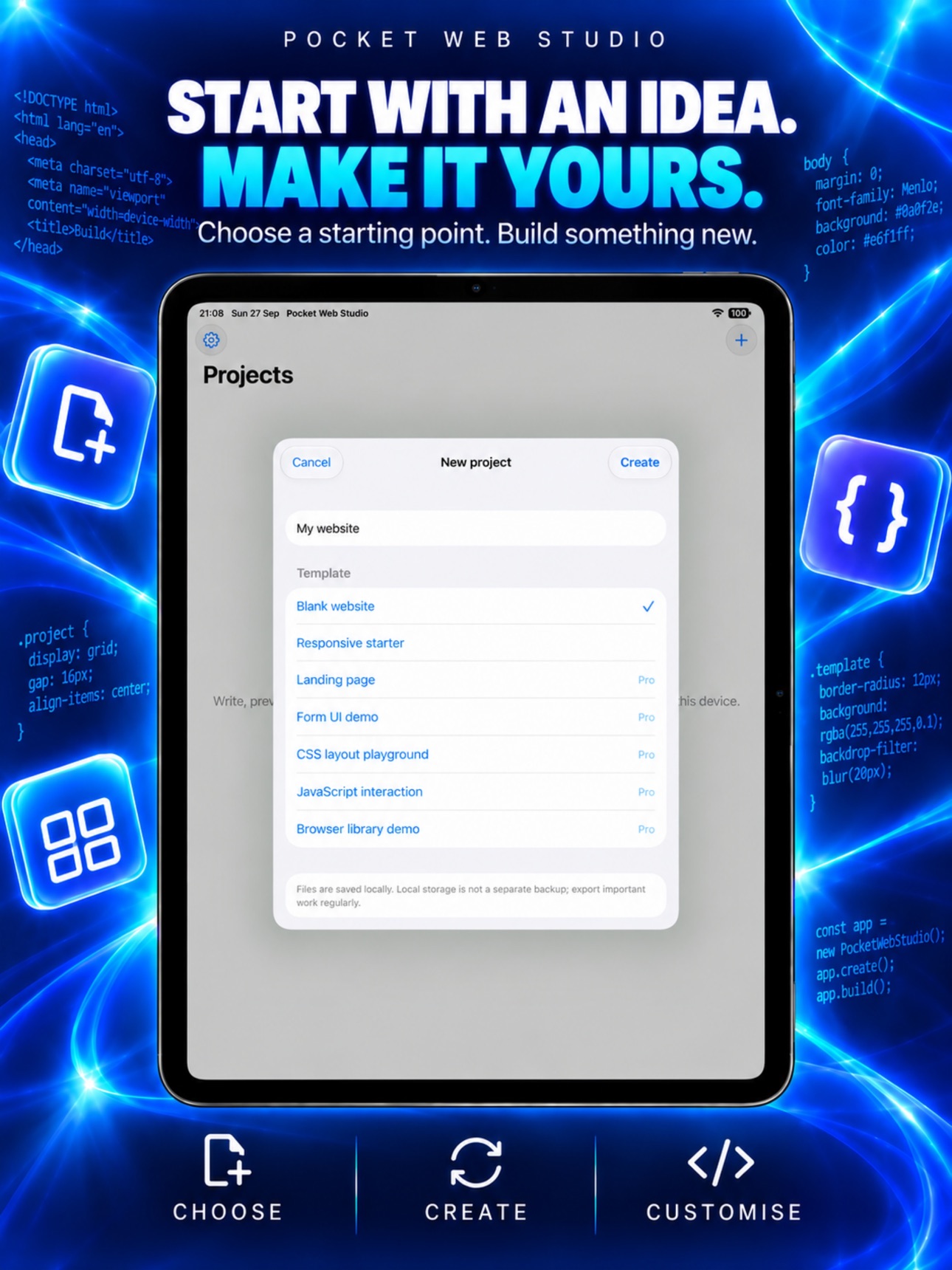 Screenshot 7 of Pocket Web Studio