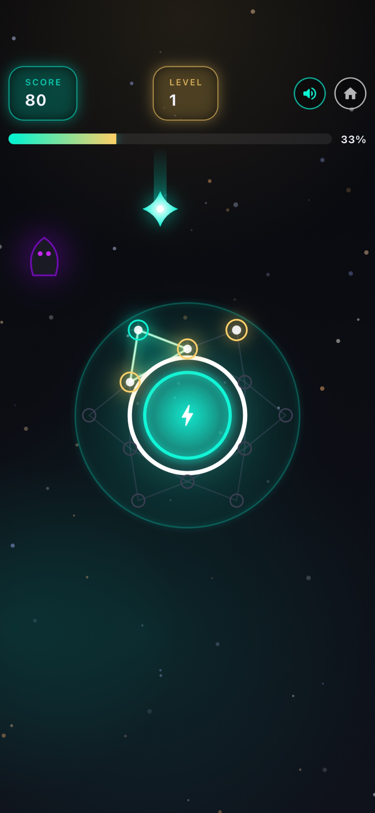 Screenshot 7 of Glow Loop: Cosmic Defense