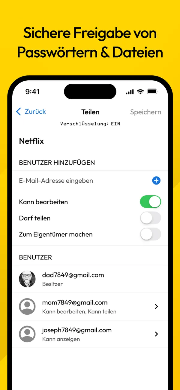 Keeper Passwort-Manager iPhone App Screenshot 9 – Produktivität