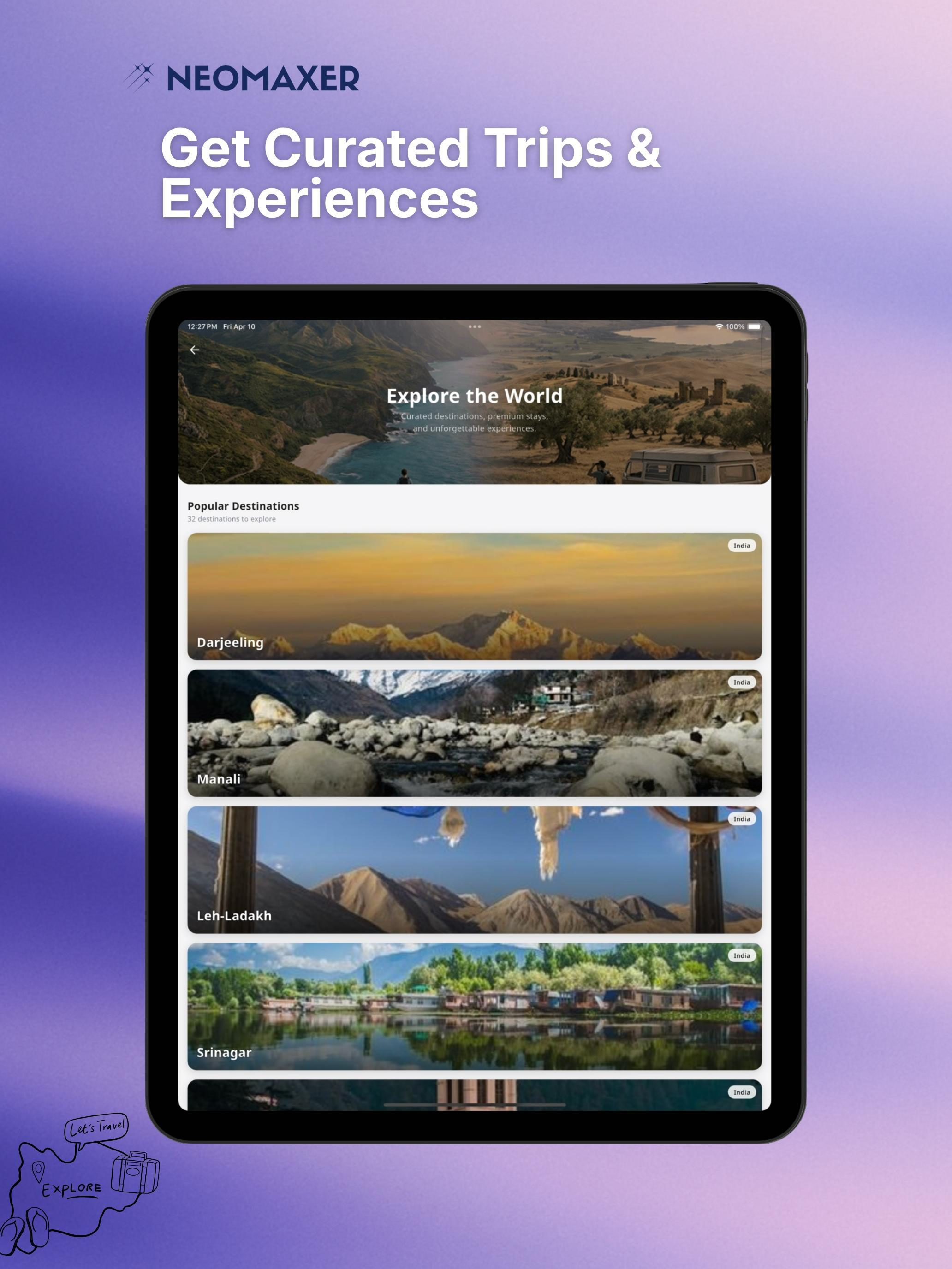 Neomaxer: Curated Experiences