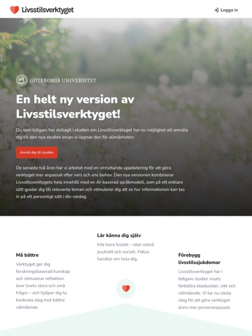 Livsstilsverktyget iPad screenshot 1