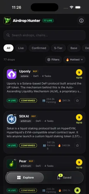 Airdrop Hunter: Crypto Tracker screenshot 1