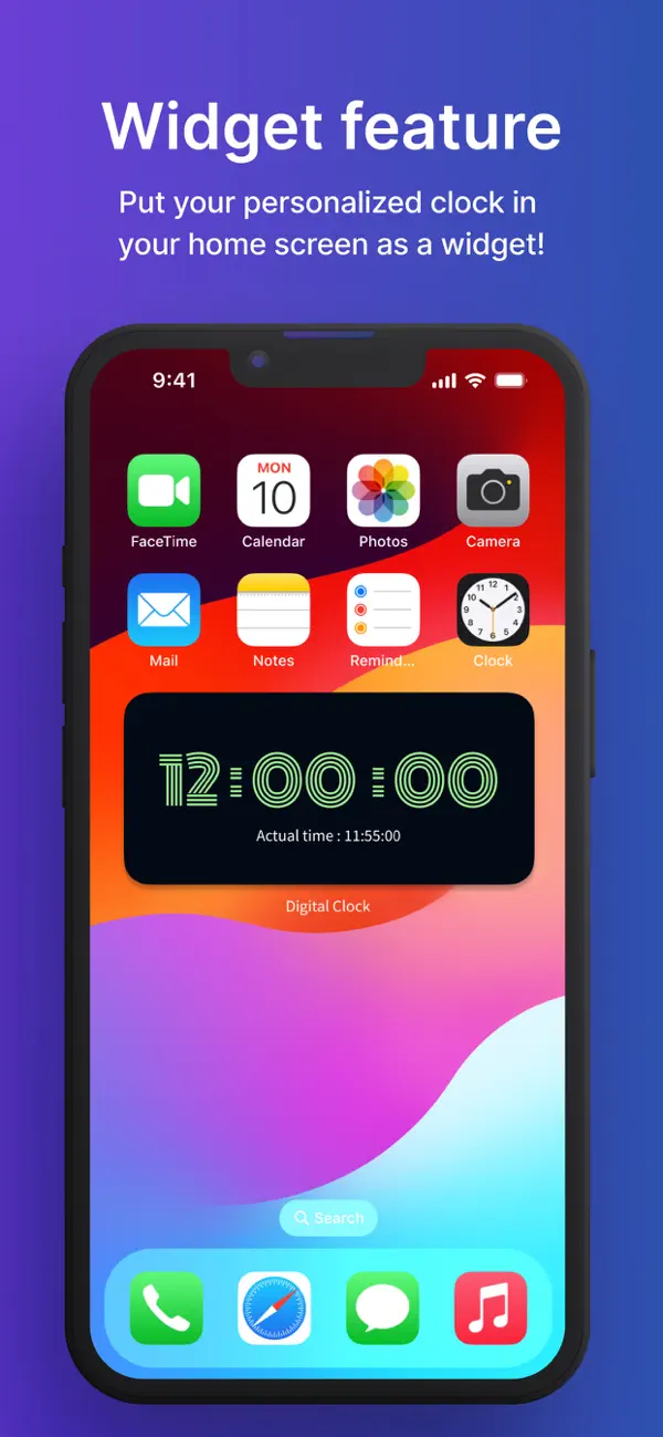 Screenshot #3 pour Cool Digital Clock: Thèmes
