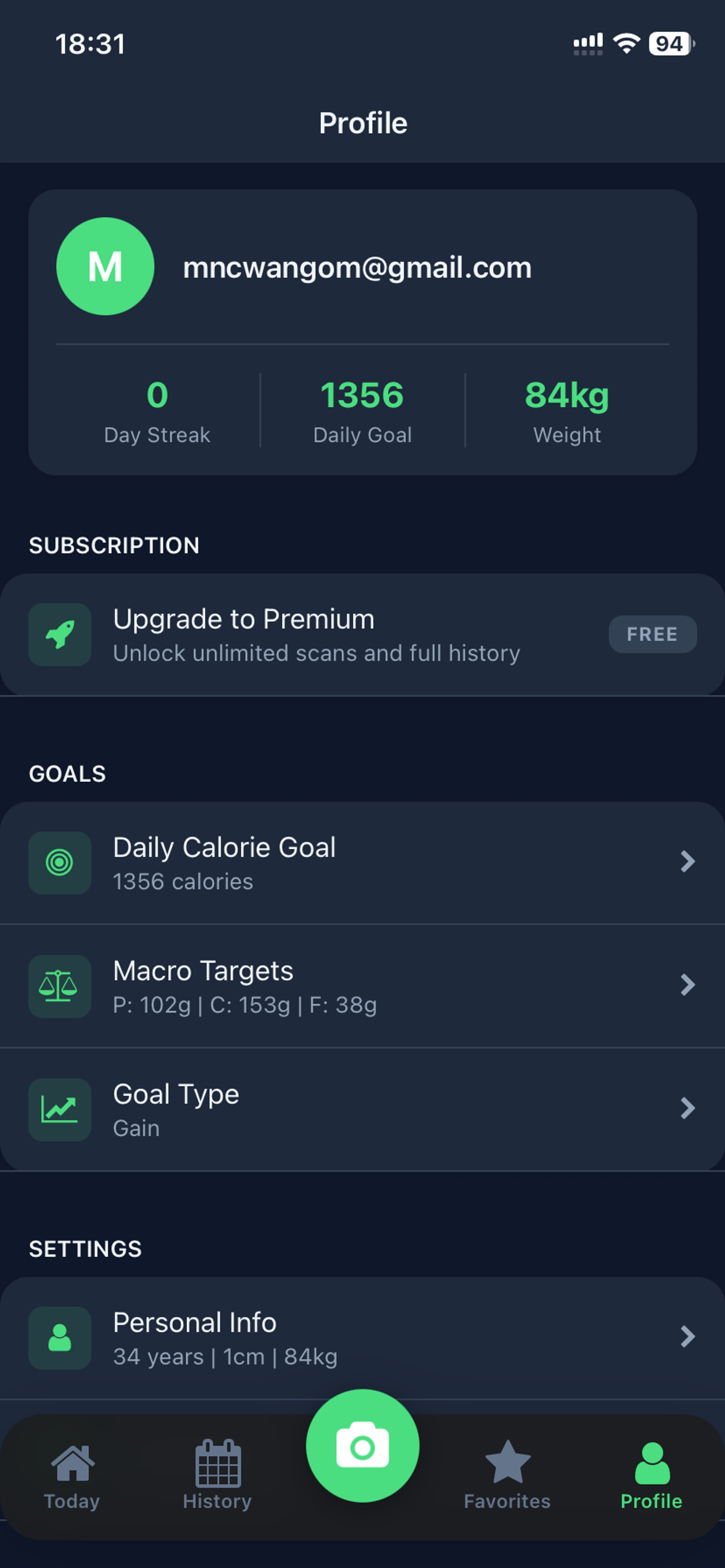 MealSnap - Nutrition Tracker
