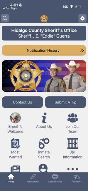 Hidalgo County Sheriff TX screenshot 1