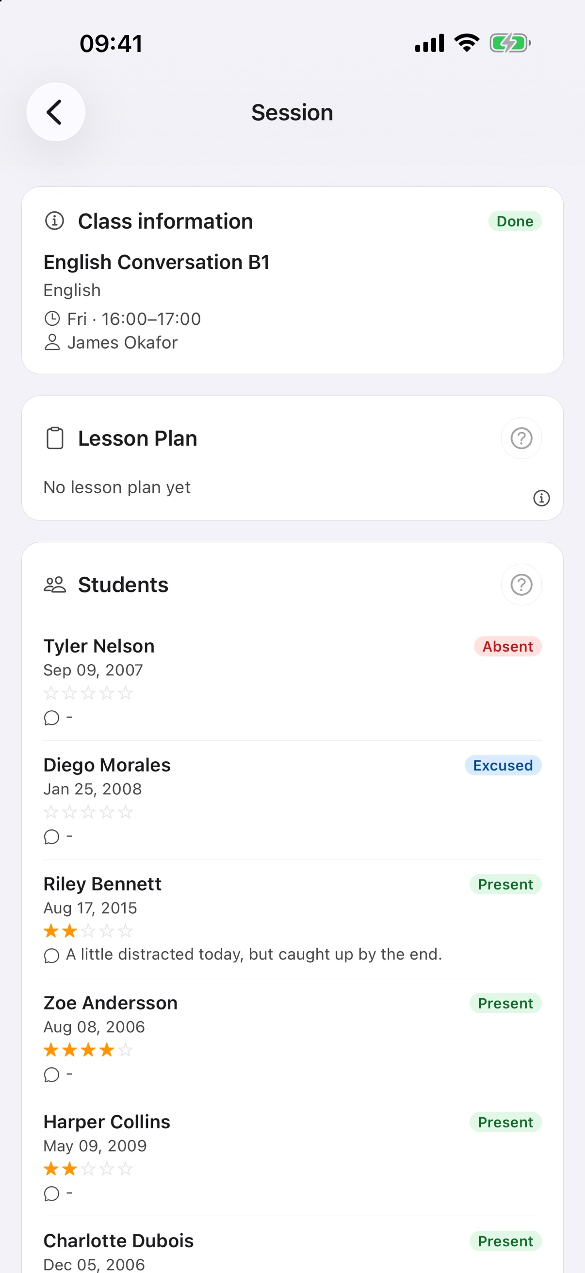 Screenshot 3 of Tutor Diary