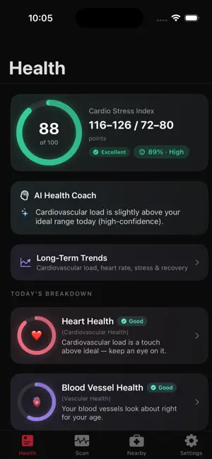 VitalView: Heart Quantified screenshot 1
