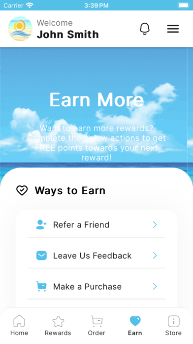 NH Beach Pizza Rewards Screenshot