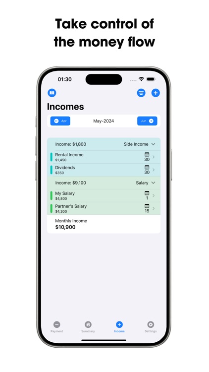 Income Expense Planner Paytodo