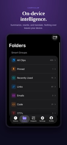 CopyClip: Save copied text Screenshot 5 of 8