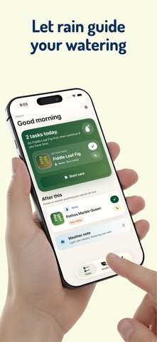 Plantine: Watering Reminder iPhone screenshot