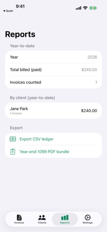 Invoice: PDF & iMessage Screenshot 4 of 5