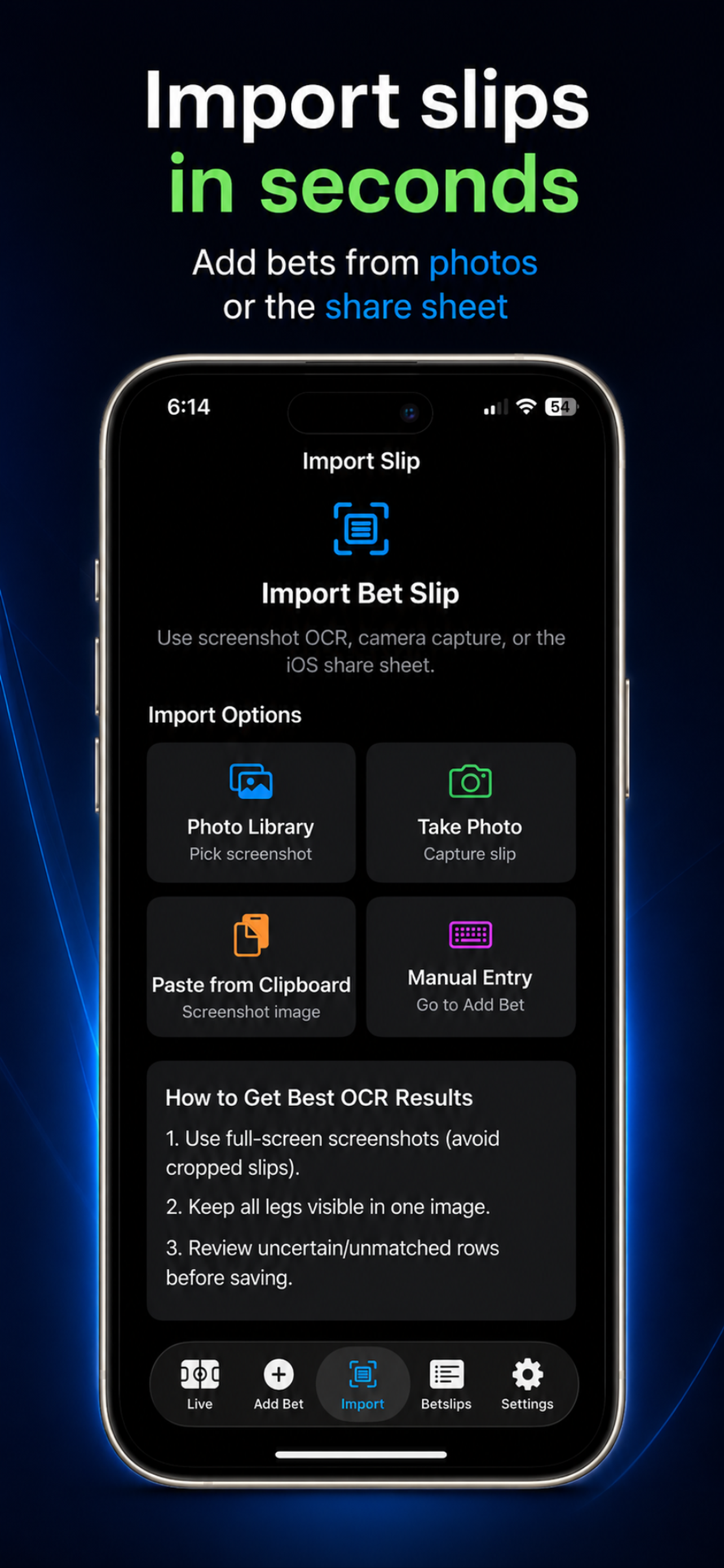 BetSlip Live: Prop Tracker