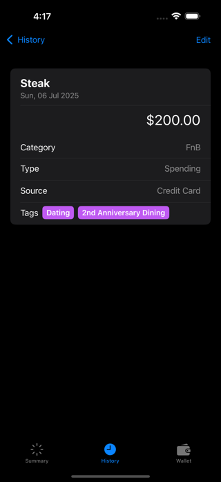 LeanMoney - Spending Tracker Screenshot 6 of 7