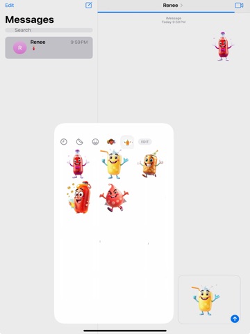 Fizzing Soda Stickers iPad screenshot