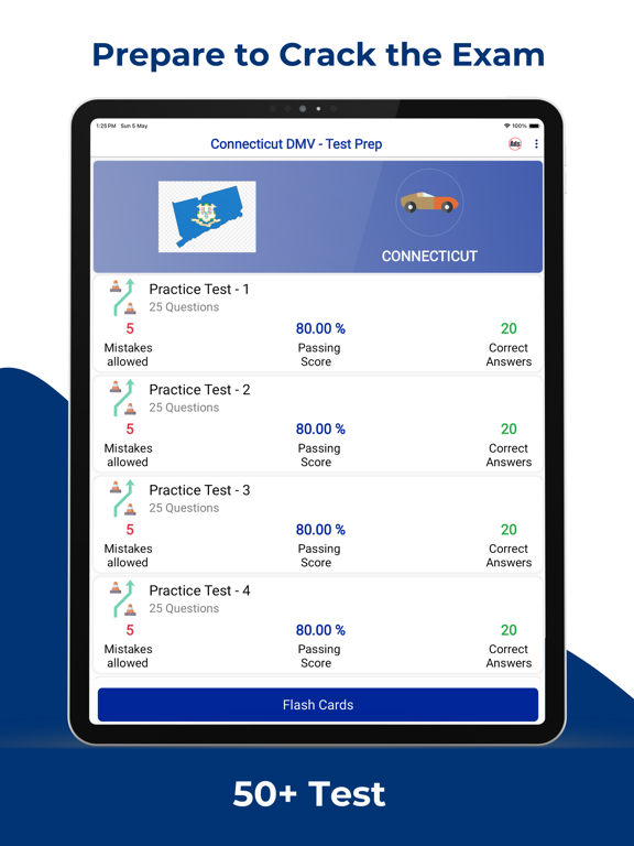 Connecticut DMV CT Permit Prep iPad screenshot 3 - Education app