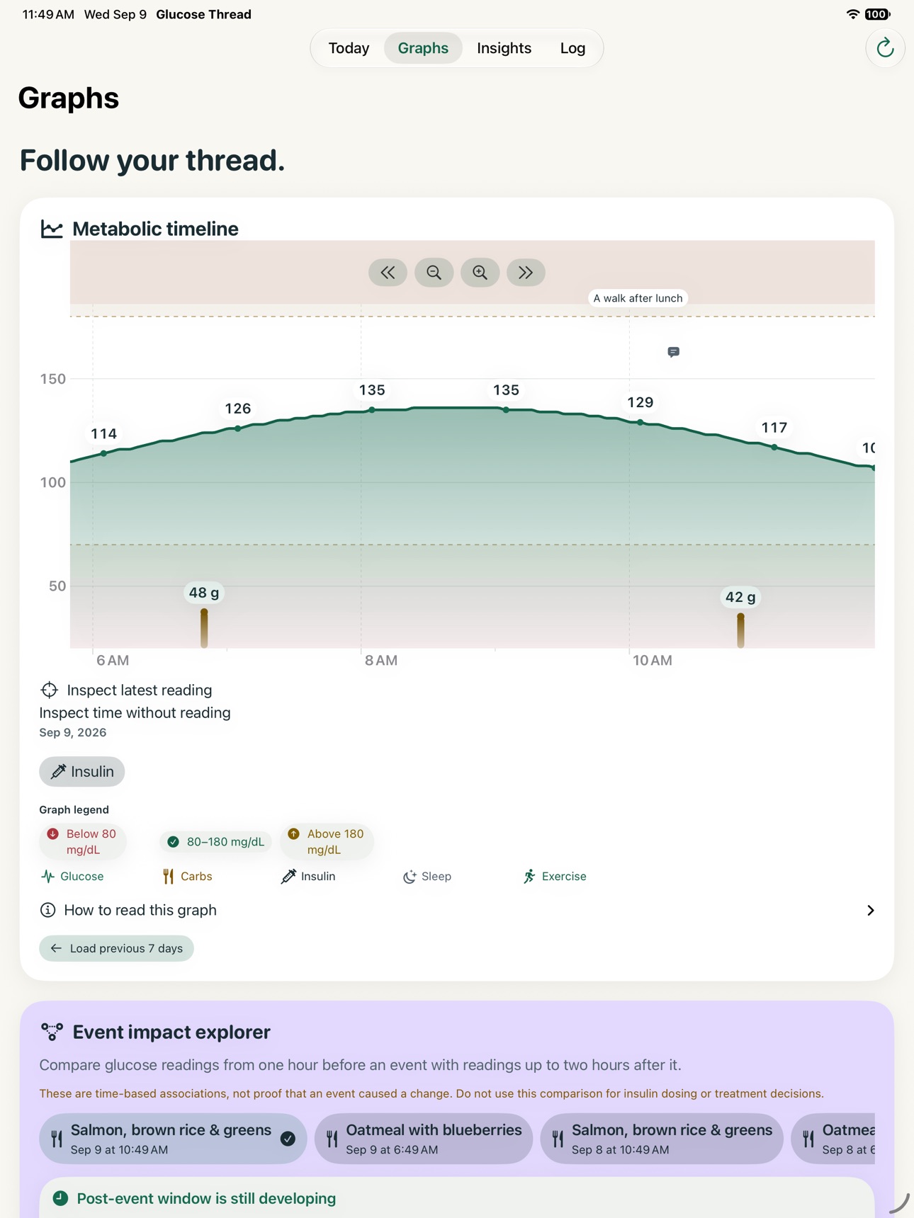 Screenshot 8 of Glucose Thread: Blood Sugar