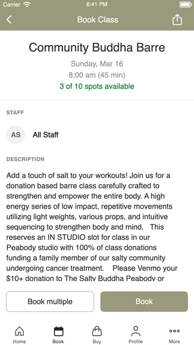 The Salty Buddha iPhone screenshot 3 - Health & Fitness app
