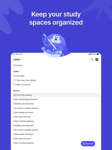AskSia: AI Study & Homework iPad screenshot