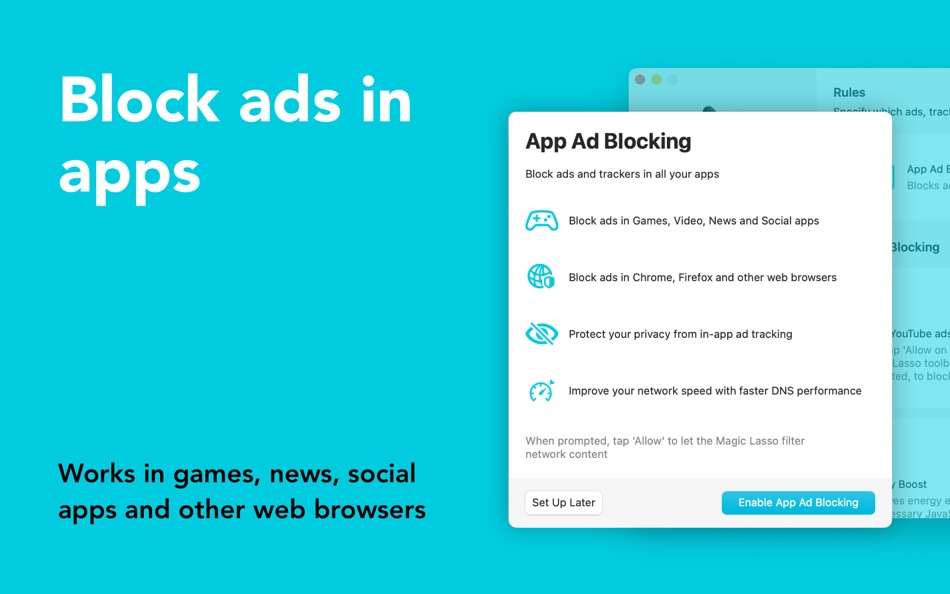 #4. Ad blocker - Magic Lasso (macOS) 由: Matthew Bickham