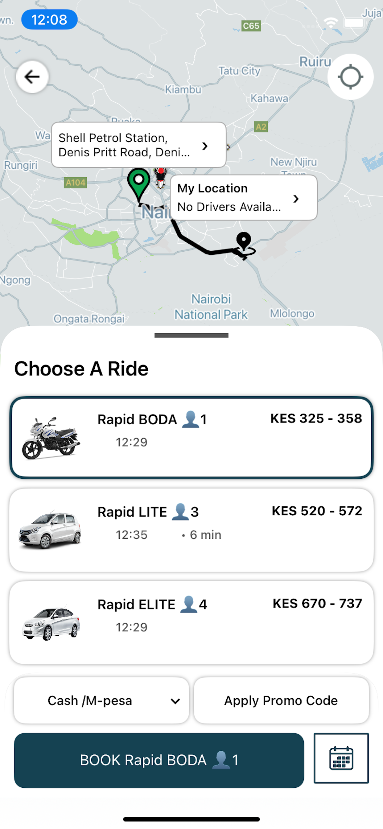 Rapid Ride User screenshot 4