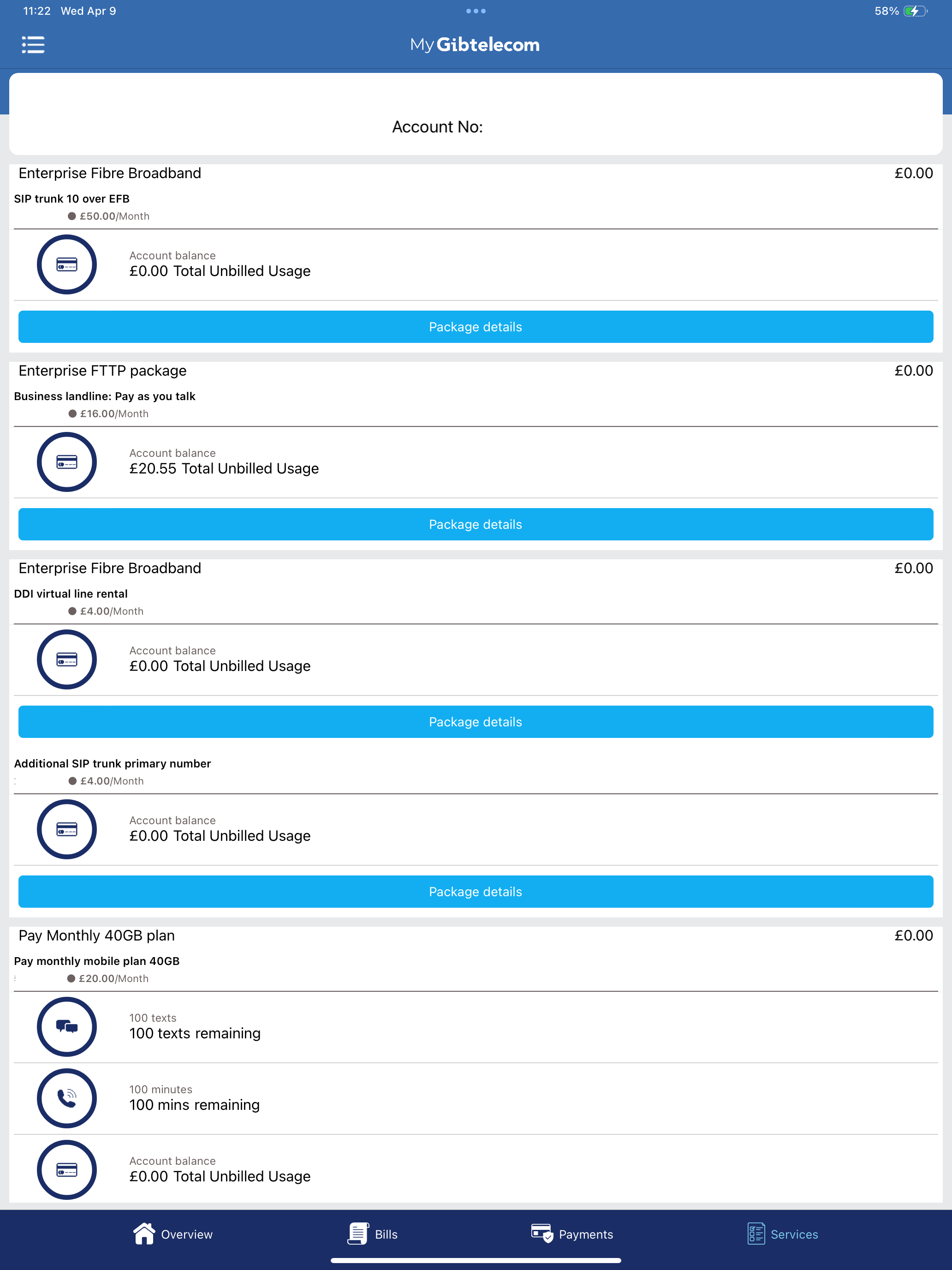 My Gibtelecom screenshot 9