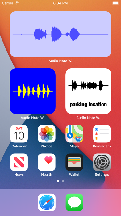 Screenshot #1 pour Widget Note Audio