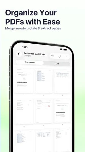 PDFPager - Reorder Combine PDF screenshot 1