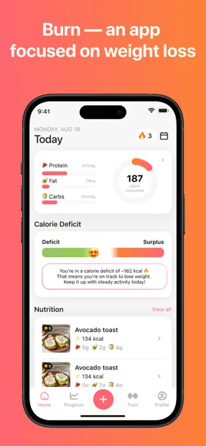 Burn - lose fat fast screenshot 1