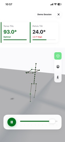 GolfForm - Swing Body Tracker iPhone screenshot