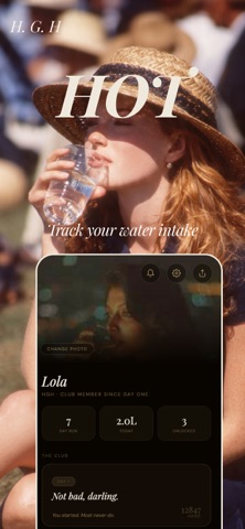 Water Reminder with Style: HGH iPhone screenshot
