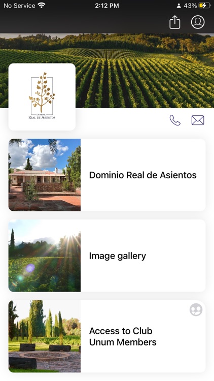 Dominio Real de Asientos