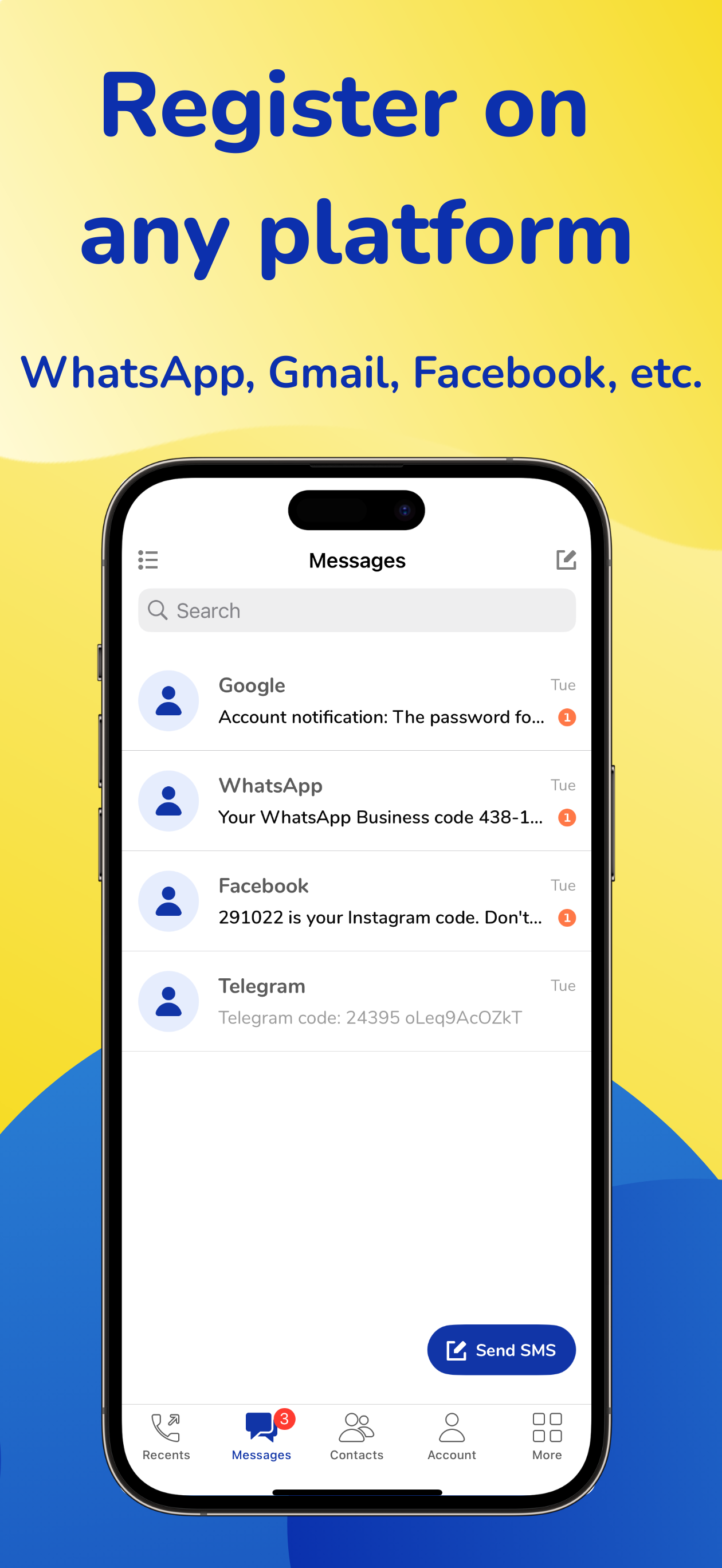 MoreMins: Virtual Phone Number